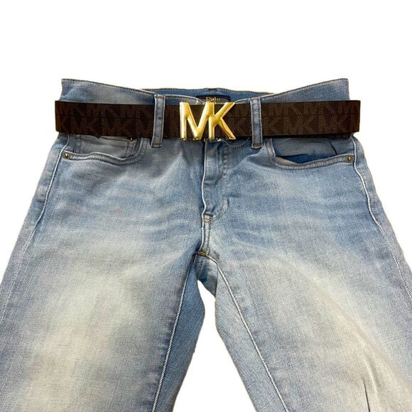 ?NEW? Michael Kors Logo Brown Belt